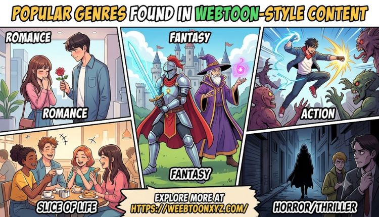 Popular Genres Found in Webtoon-Style Content 
